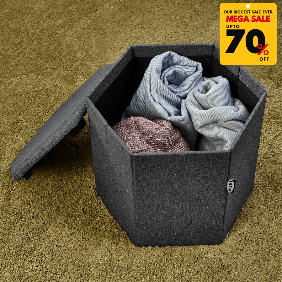 IKEA - Pouffe With Storage-DIVERSITY