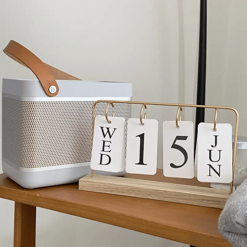 Wooden Flip Calendar