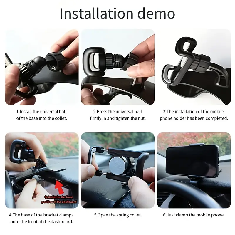 Dolwao Universal Car Phone Holder Mount