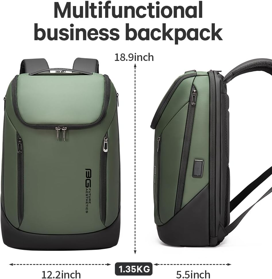 BANGE Ultimate Travel Laptop Backpack - GREEN