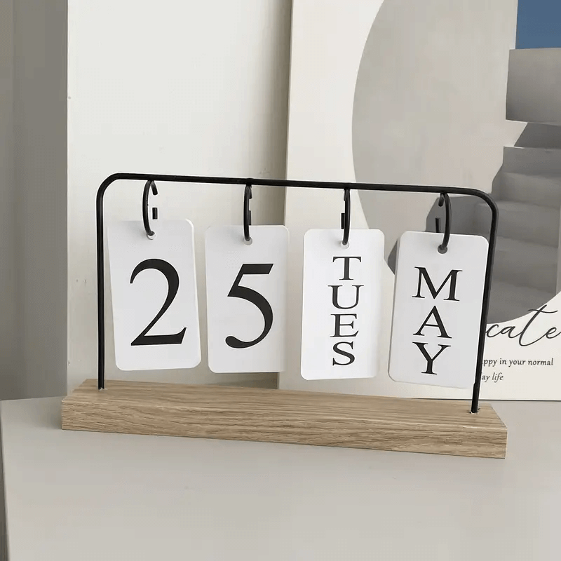 Wooden Flip Calendar