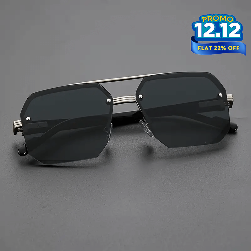 Octagon Rimless Sunglasses