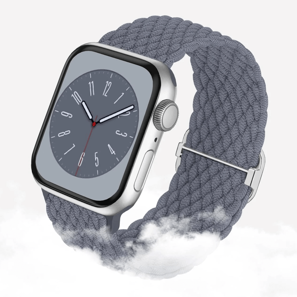 Soft Braided Loop Band For Apple Watch - Blue Grey