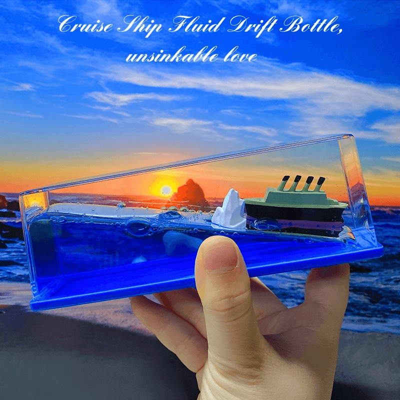 Titanic Cruise Ship Unsinkable Fluid Drip Bottle Decor