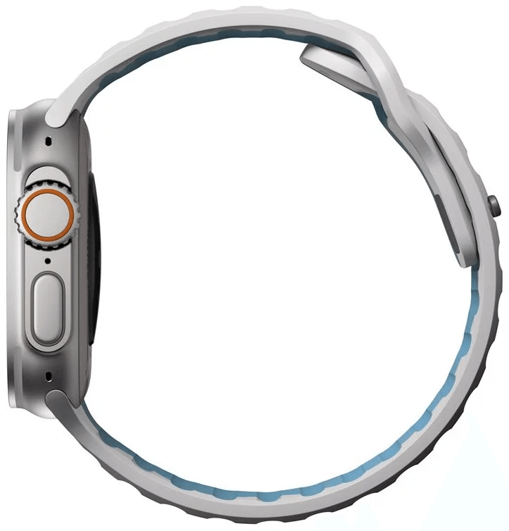 TrailBlaze Silicone Sports Band For Apple Watch - Blue Grey