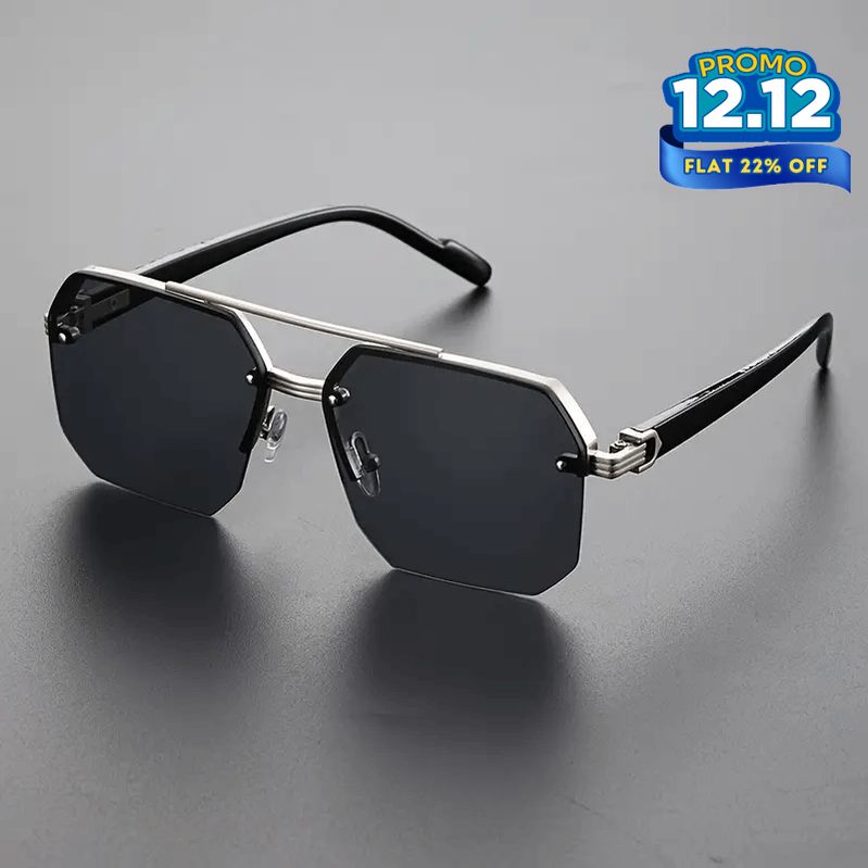 Octagon Rimless Sunglasses