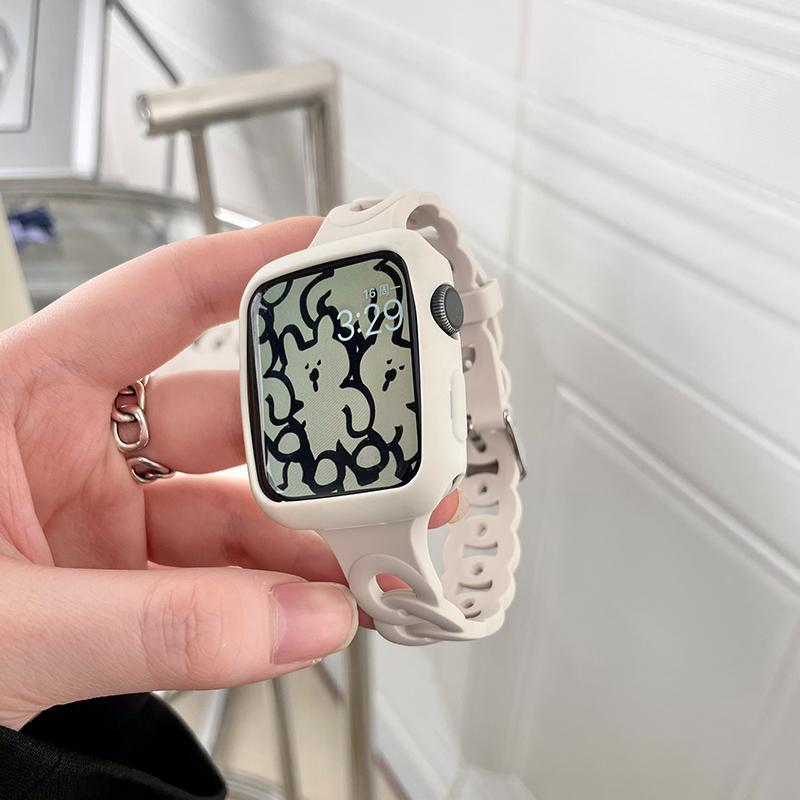 SlimChain Design Silicone Strap For Apple Watch - Starlight