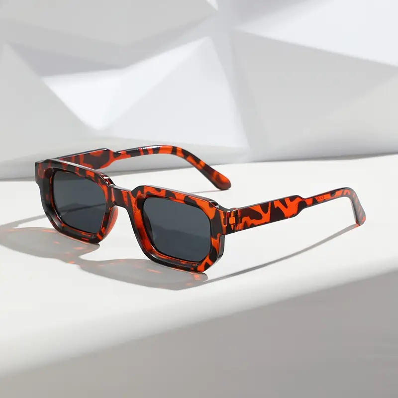 Modern Square Luxe Sunglasses - Leopard Black