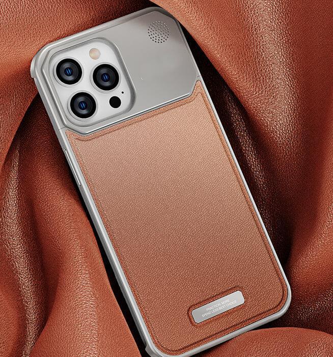 TITAN Luxury Leather Aromatherapy iPhone Case-DIVERSITY