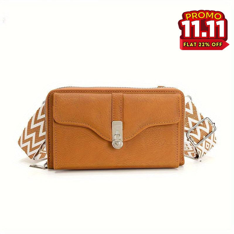 Classic Leather Crossbody Wallet Bag-DIVERSITY