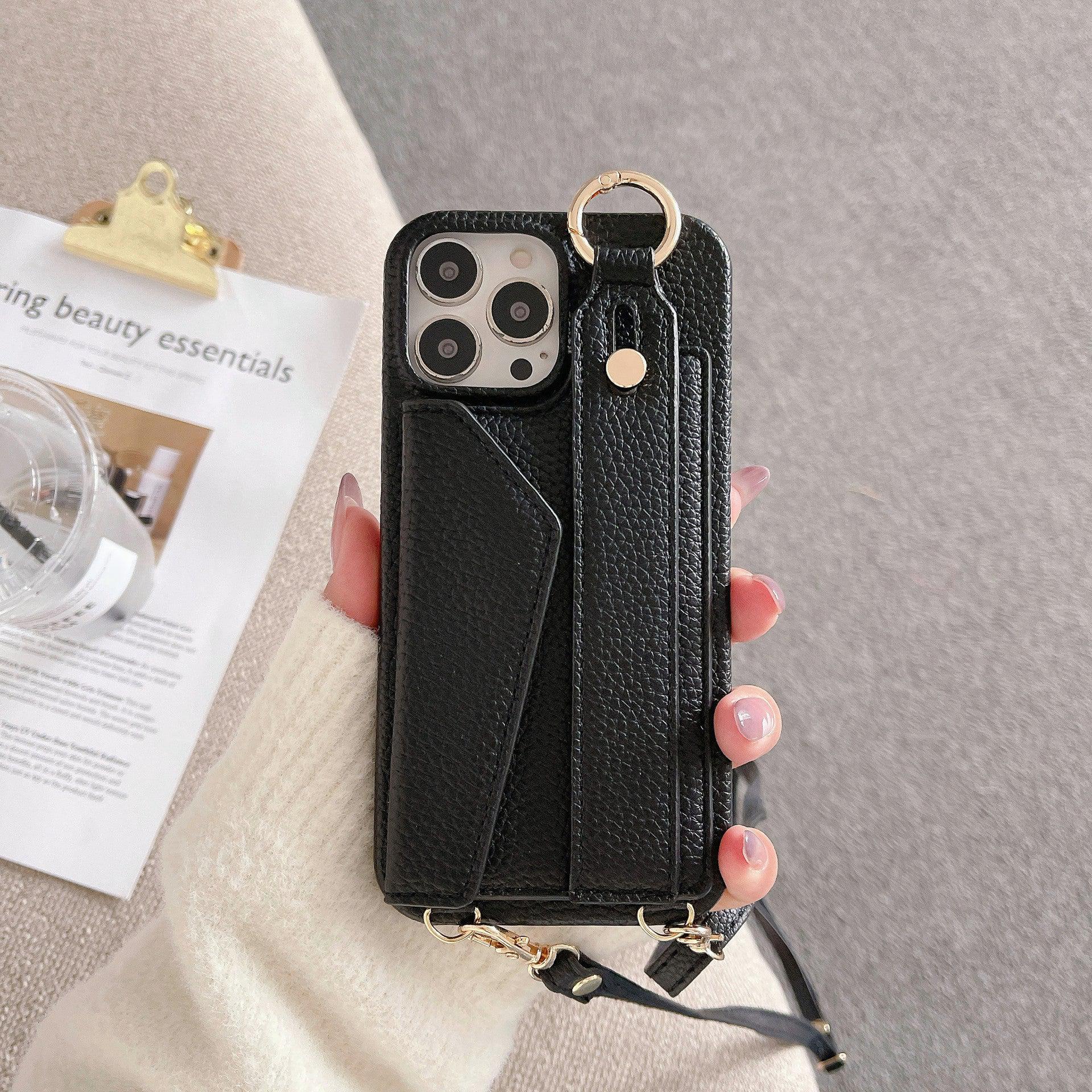 Faux Leather Crossbody Phone Case