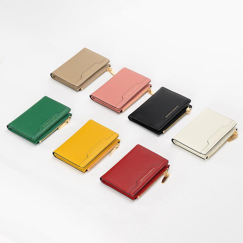 Women's Leather Compact Wallet-DIVERSITY