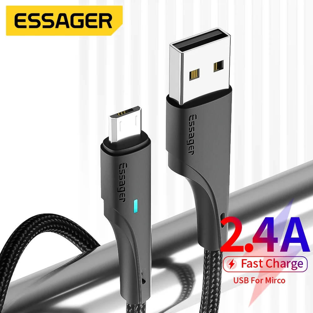 ESSAGER 2.4A Micro USB Fast Charging Cable