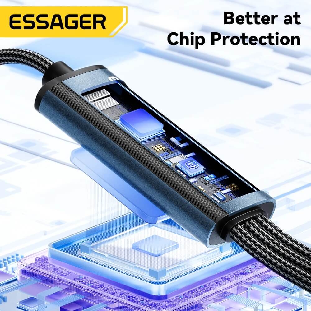 ESSAGER 3 in 1 100W Quick Charging Cable