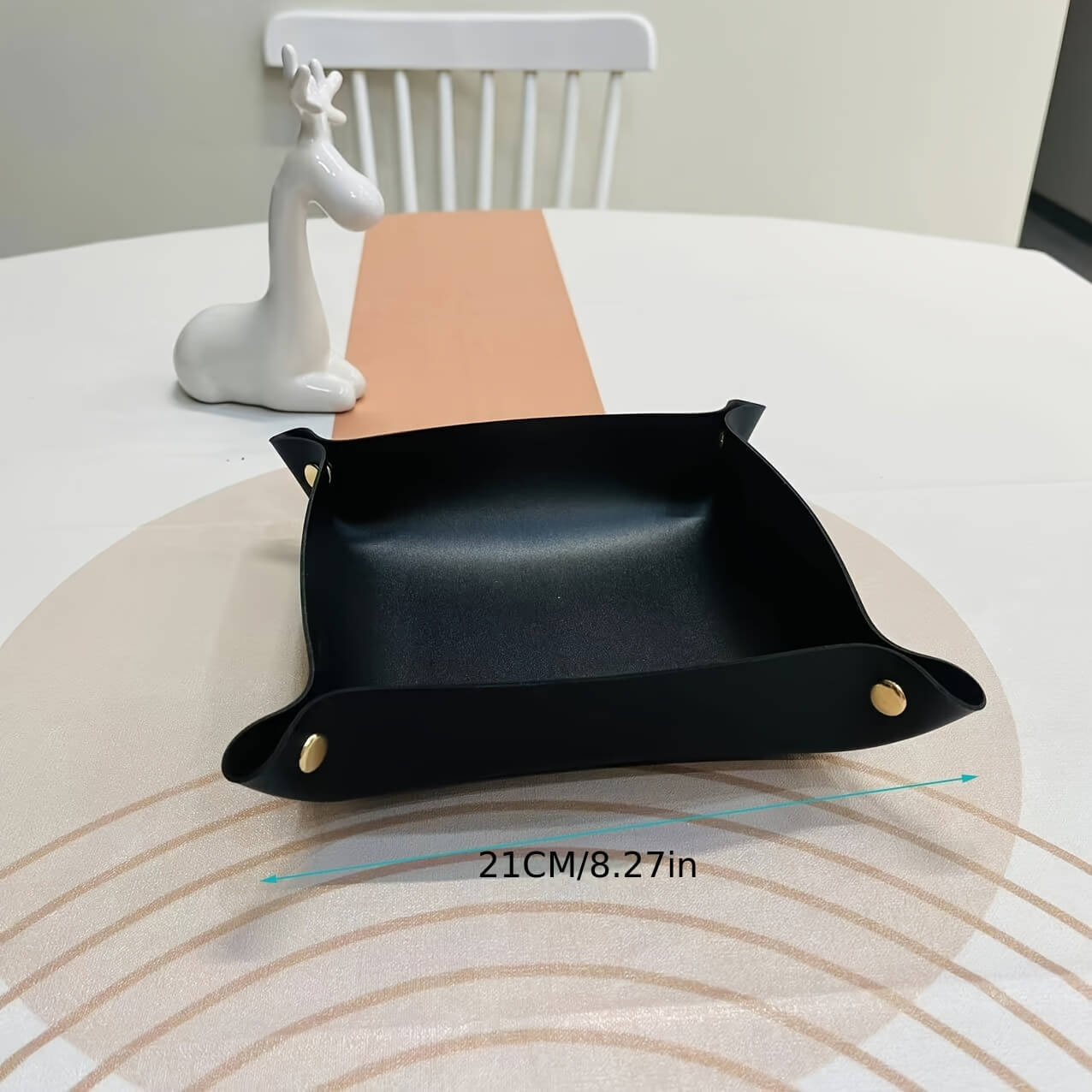 Nordic PU Leather Storage Tray