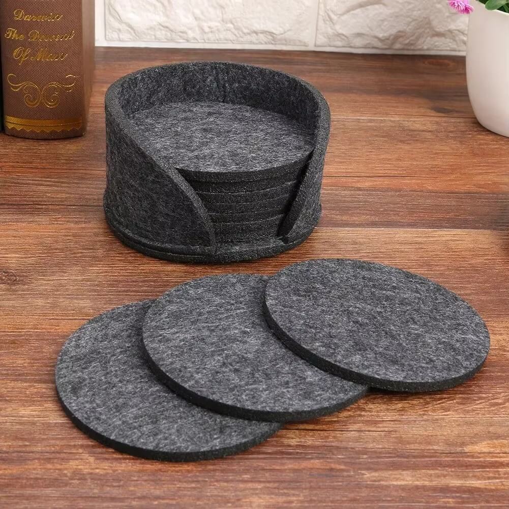 Minimalistic Felt Coasters