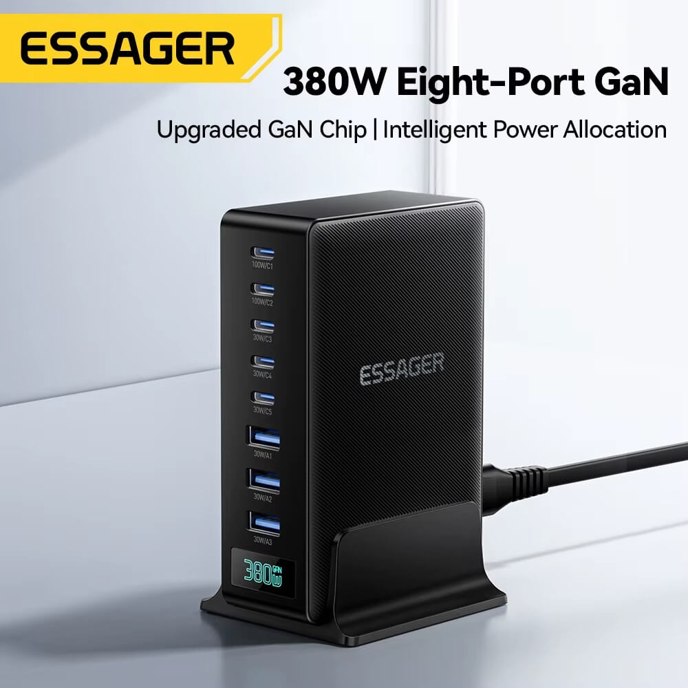 Essager 380W GaN Desktop Charger (3A & 5C)