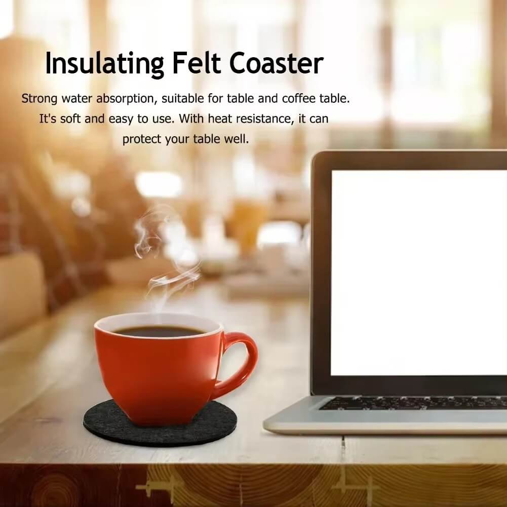 Minimalistic Felt Coasters