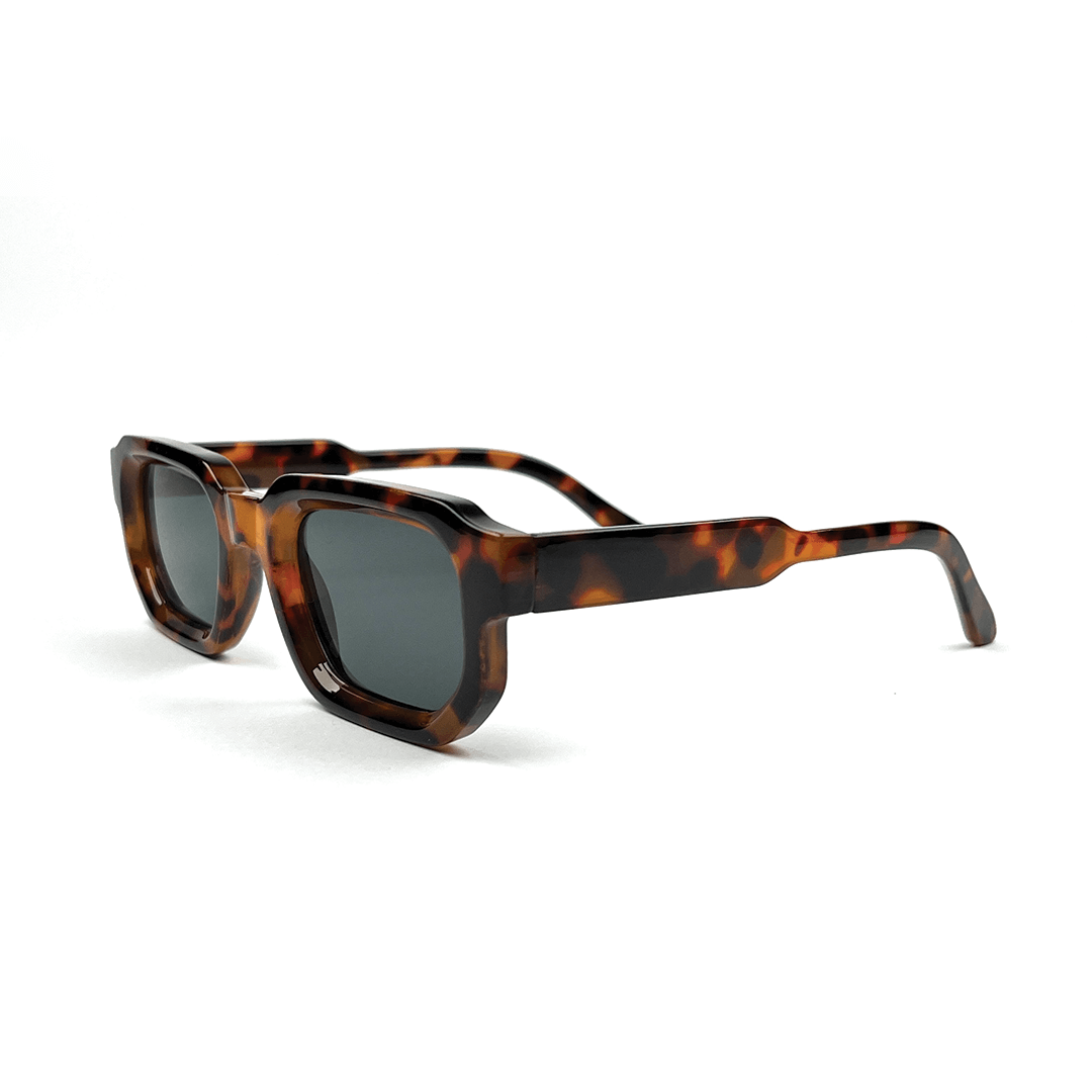 Modern Square Luxe Sunglasses - Leopard Black