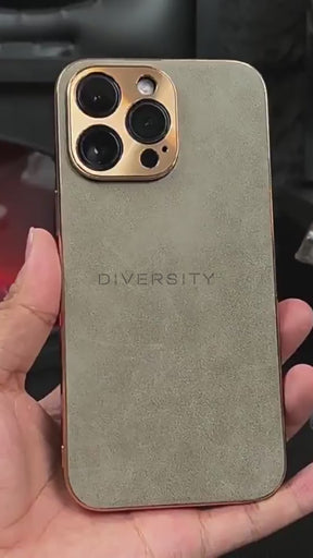Suede Leather iPhone Case