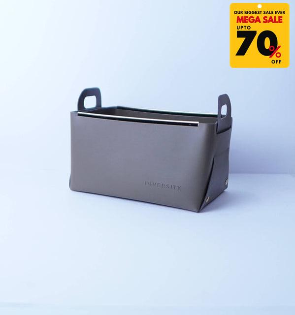 Faux Leather Nordic Storage Basket-DIVERSITY