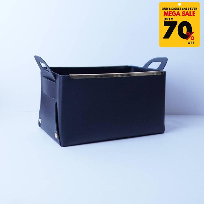 Faux Leather Nordic Storage Basket-DIVERSITY