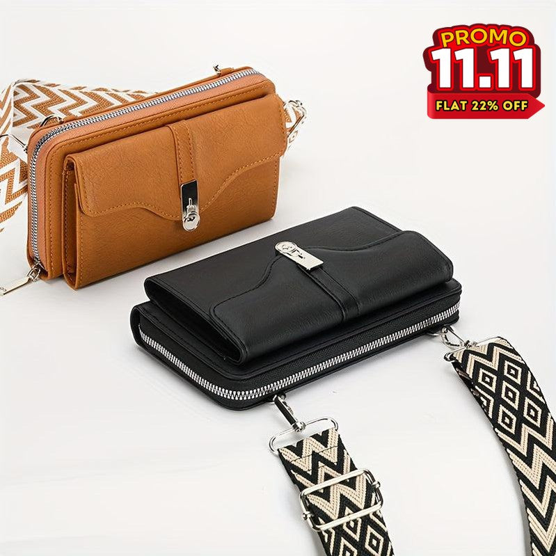 Classic Leather Crossbody Wallet Bag-DIVERSITY