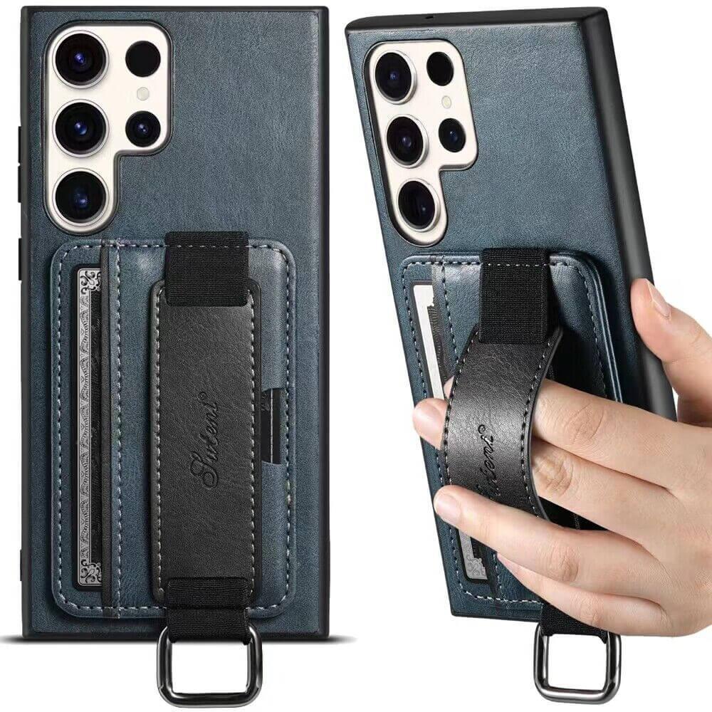 Faux Leather Phone Case with Card Holder