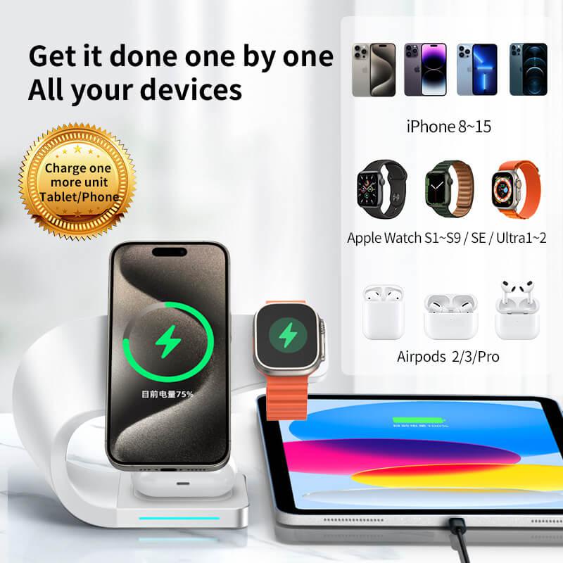 4 in 1 Magnetic Wireless Charging Stand