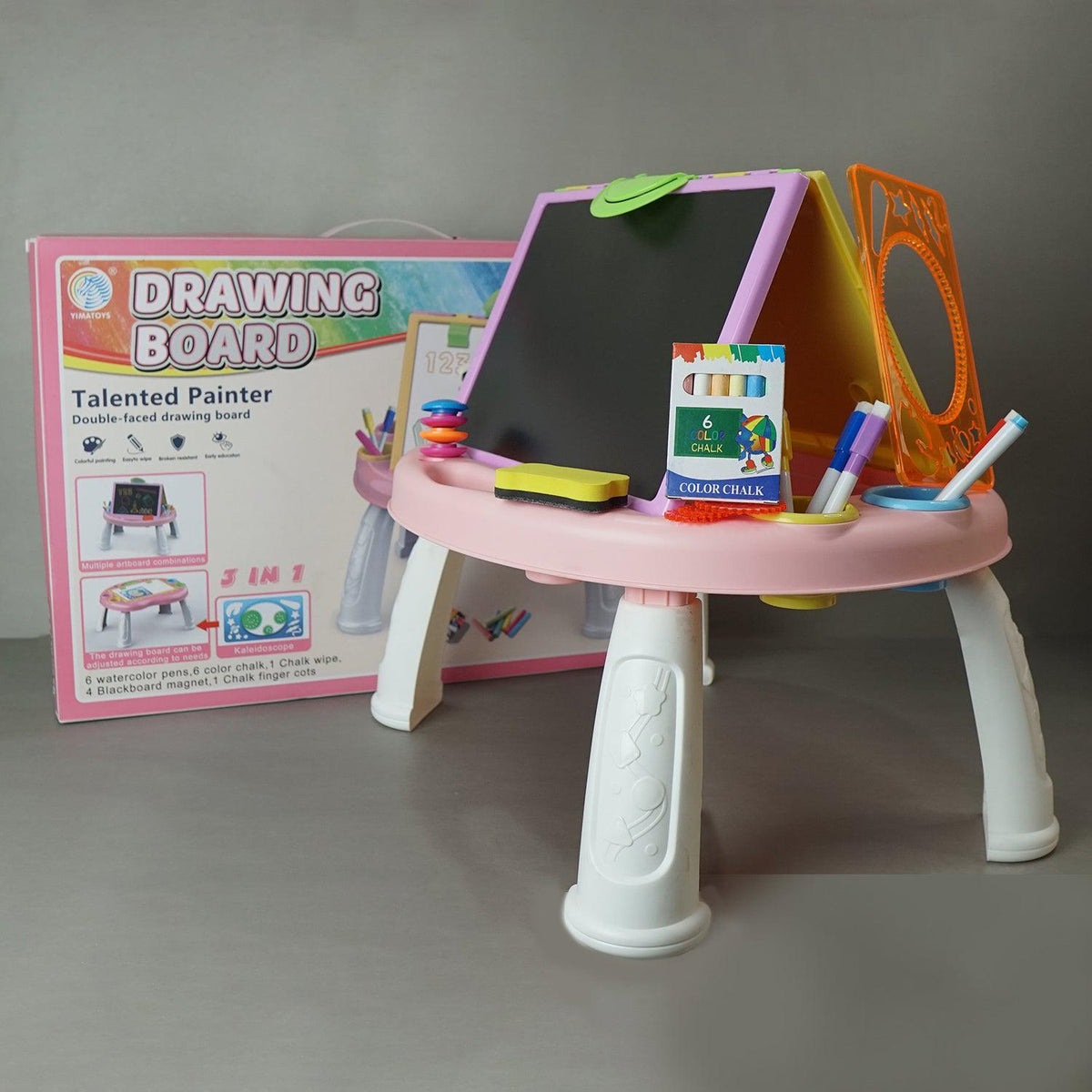 3 in 1 Drawing Board Table