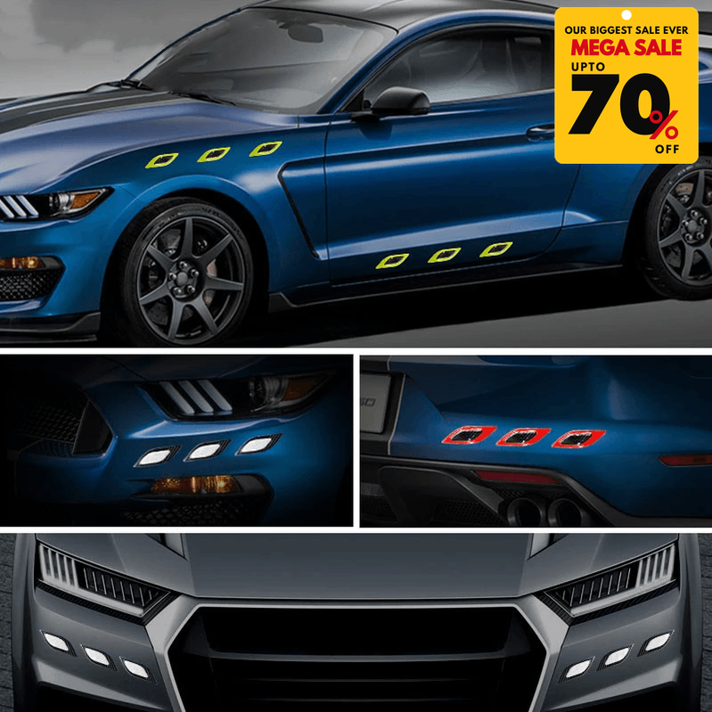 Reflective 6 PCS Car Sticker - DIVERSITY