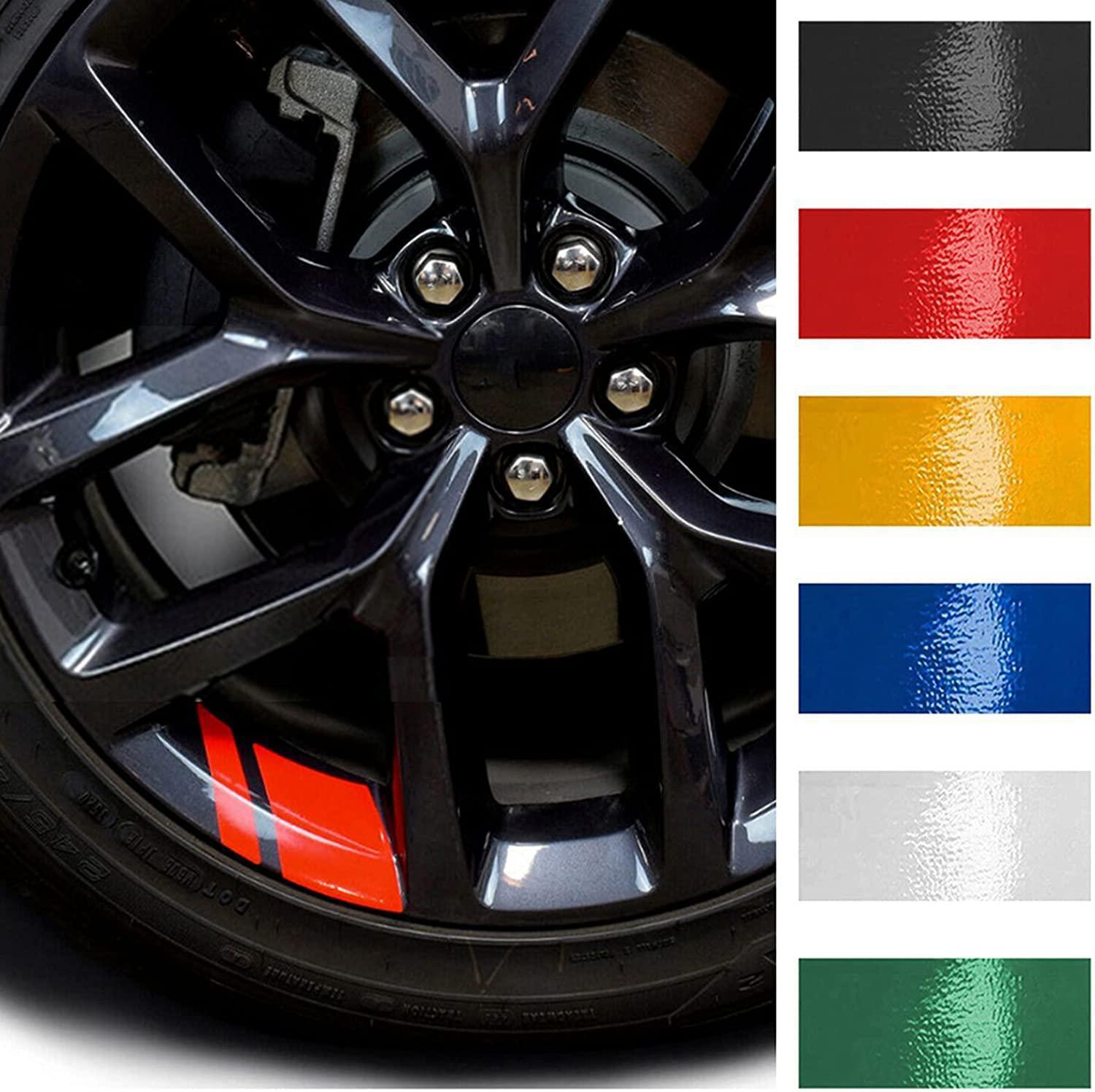 6 PCS Reflective Car Vinyl Rim Stickers
