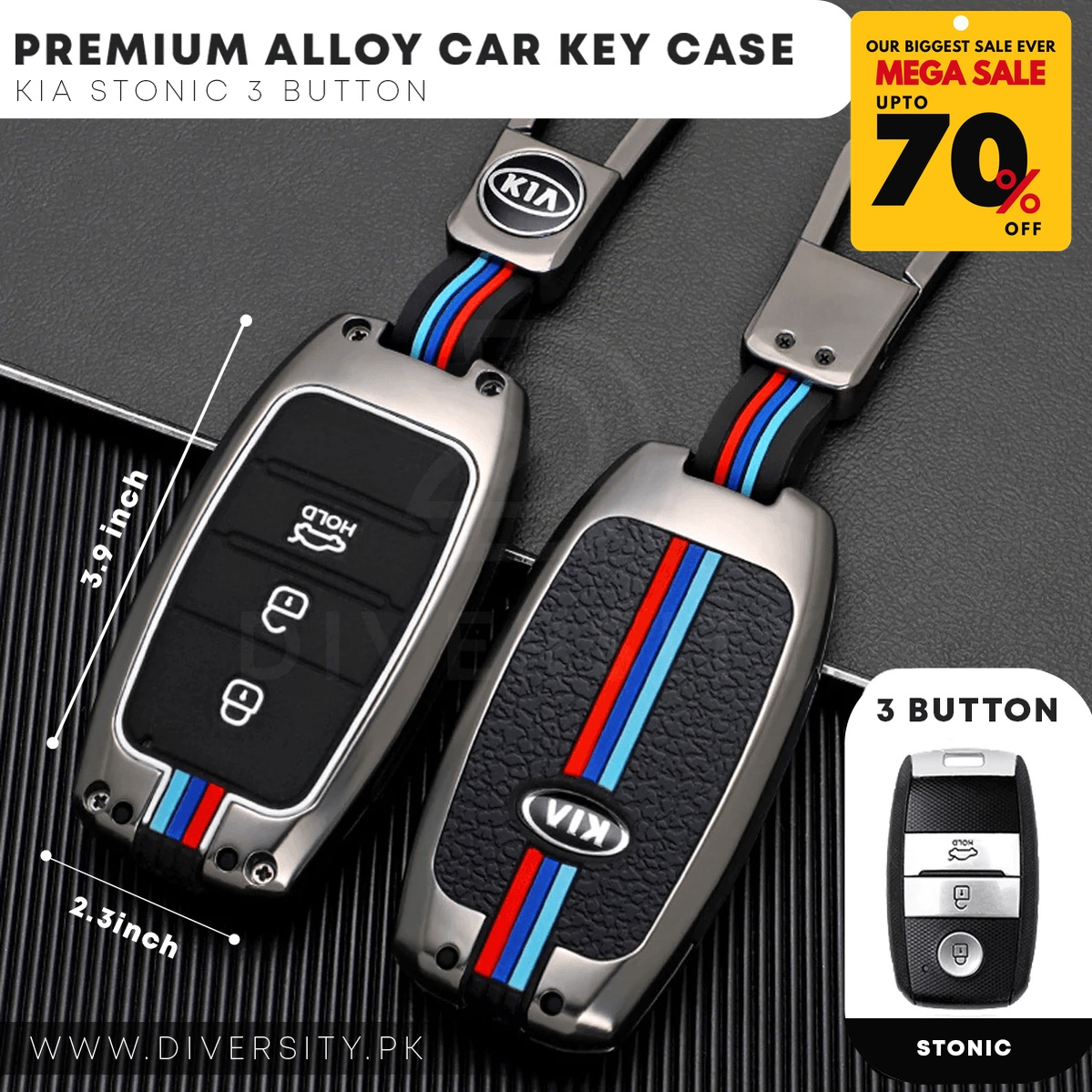 Premium Alloy Car Key Case - DIVERSITY