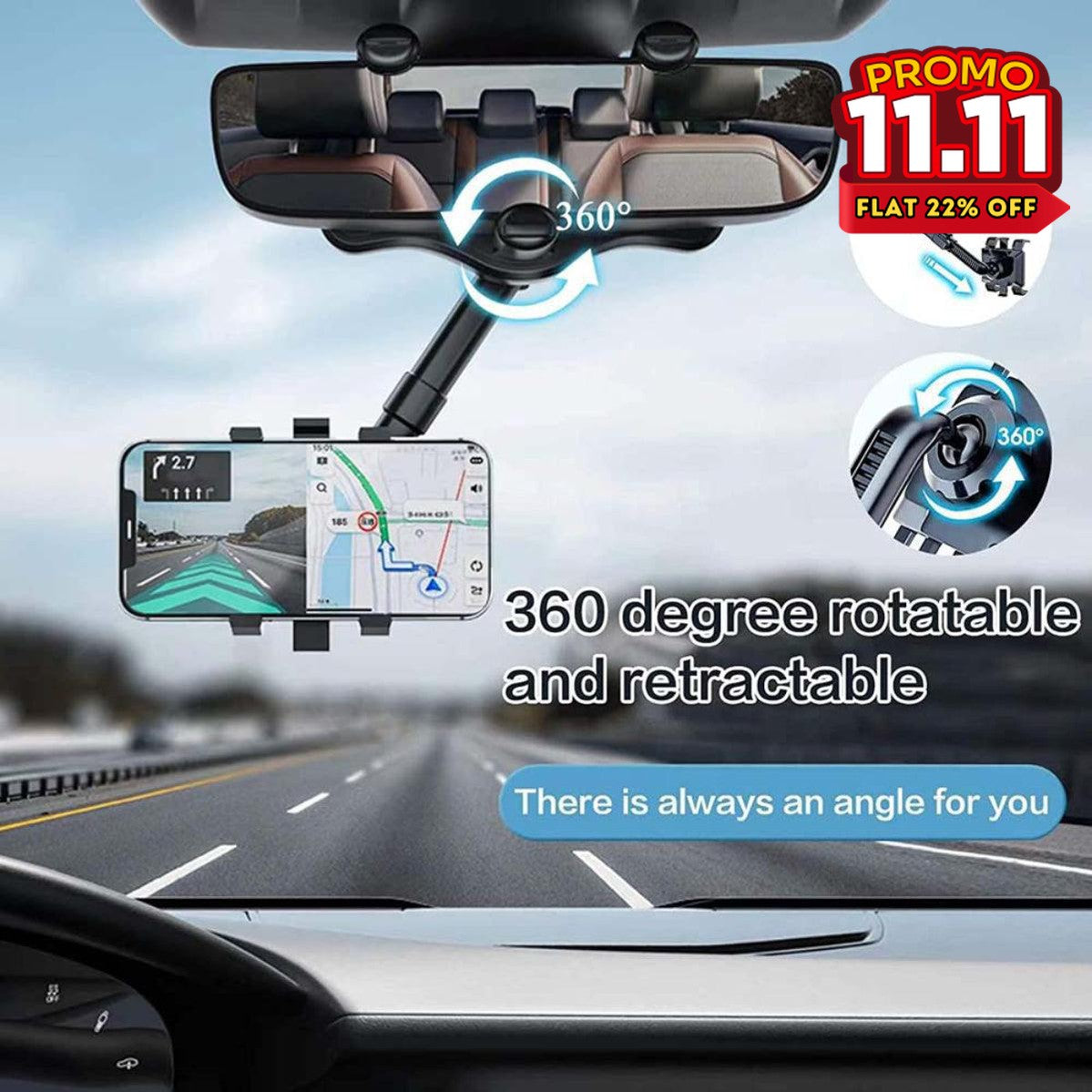 360° Rotatable Car Phone Holder - DIVERSITY