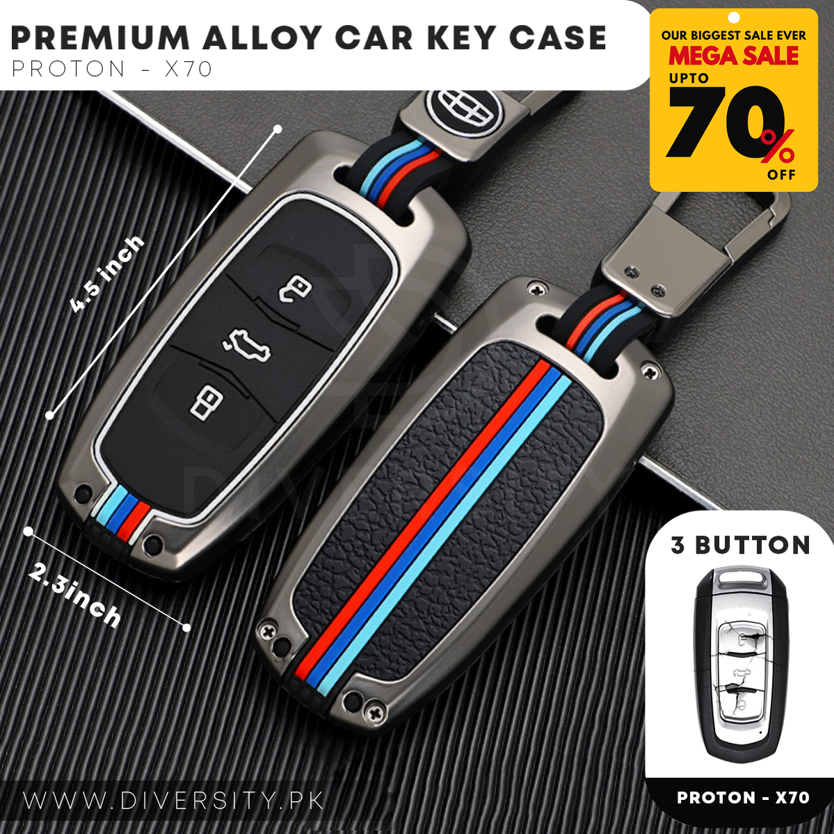Premium Alloy Car Key Case-DIVERSITY