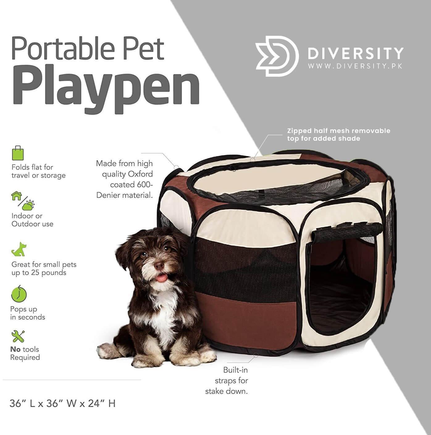Portable Pet Playpen - DIVERSITY