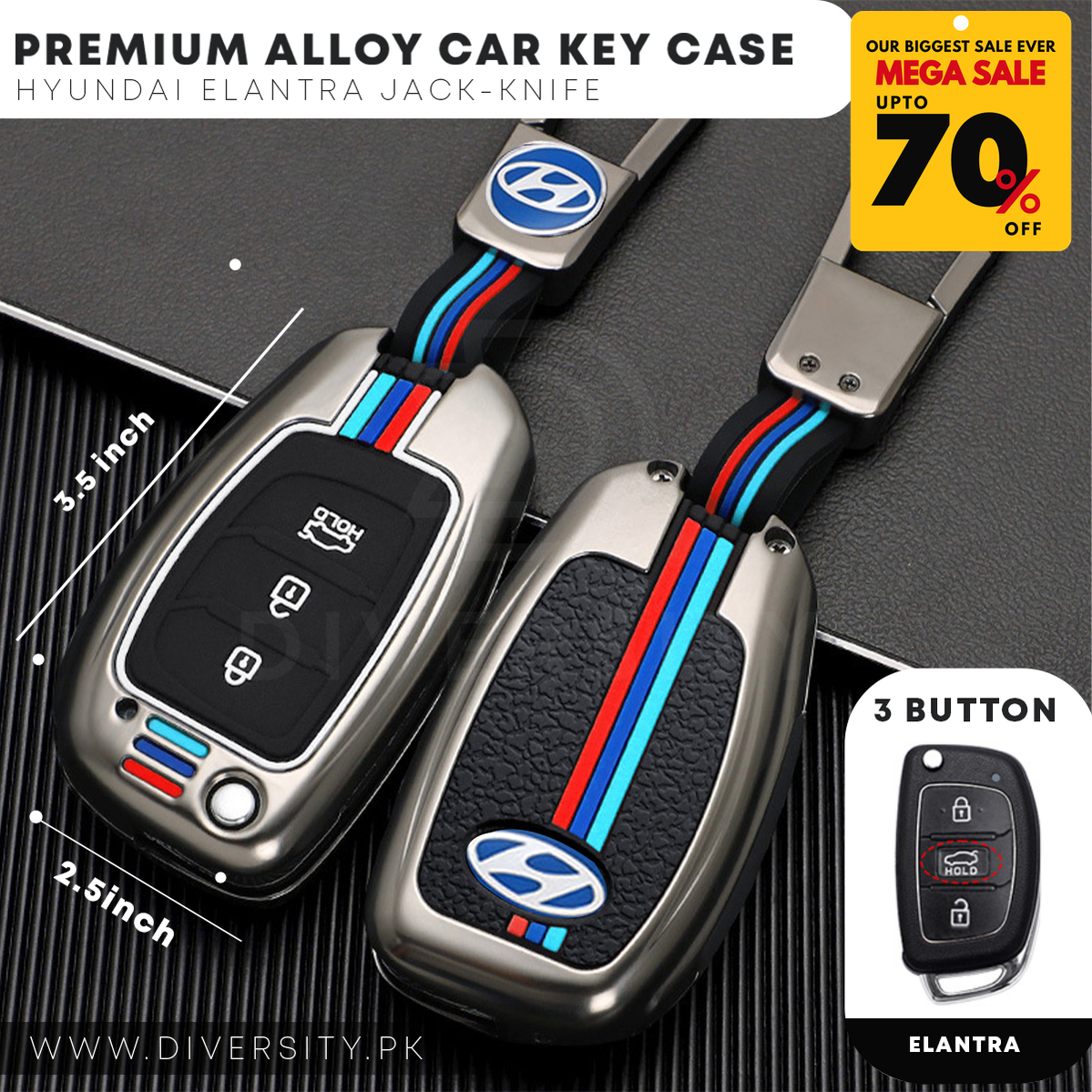 Premium Alloy Car Key Case-DIVERSITY