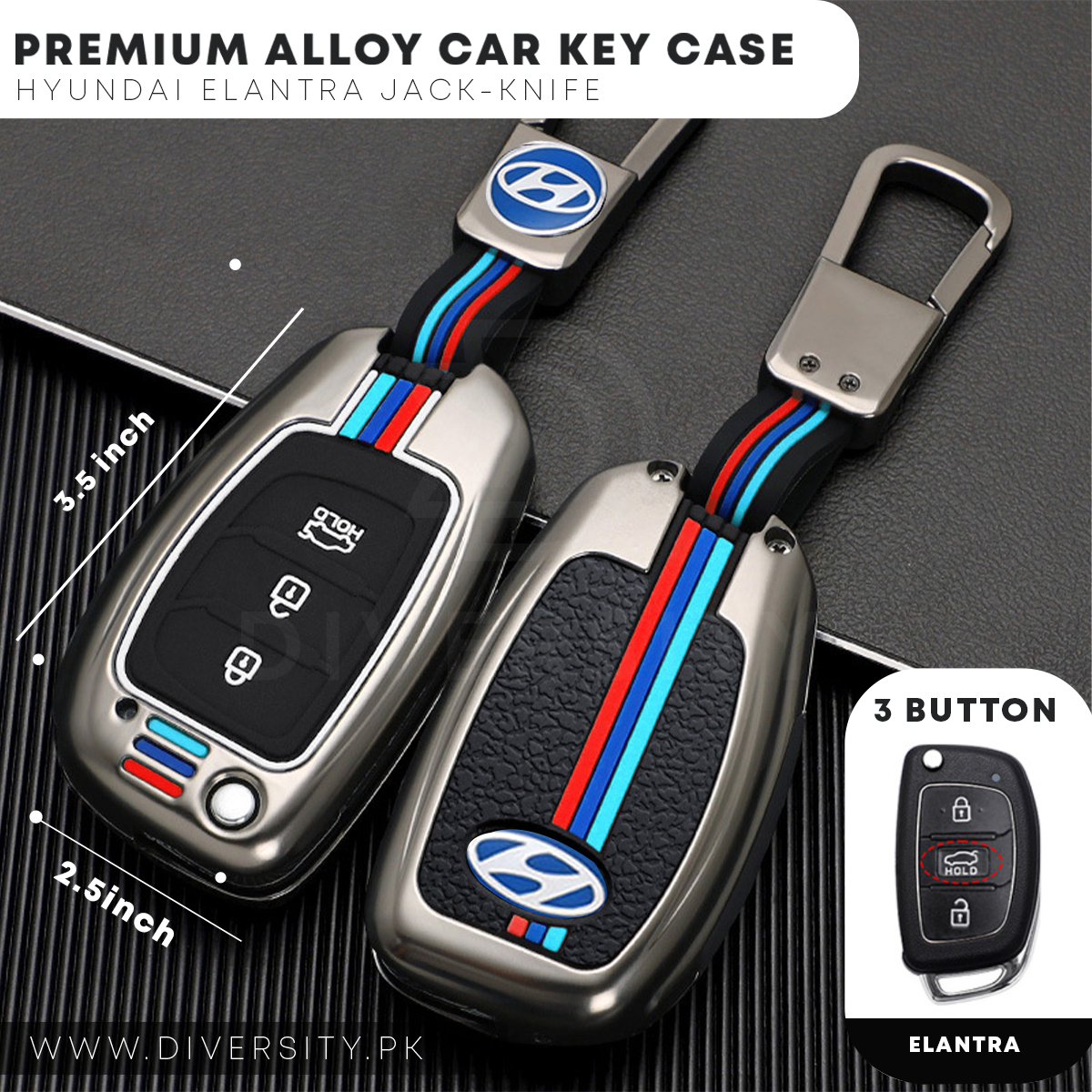 Premium Alloy Car Key Case
