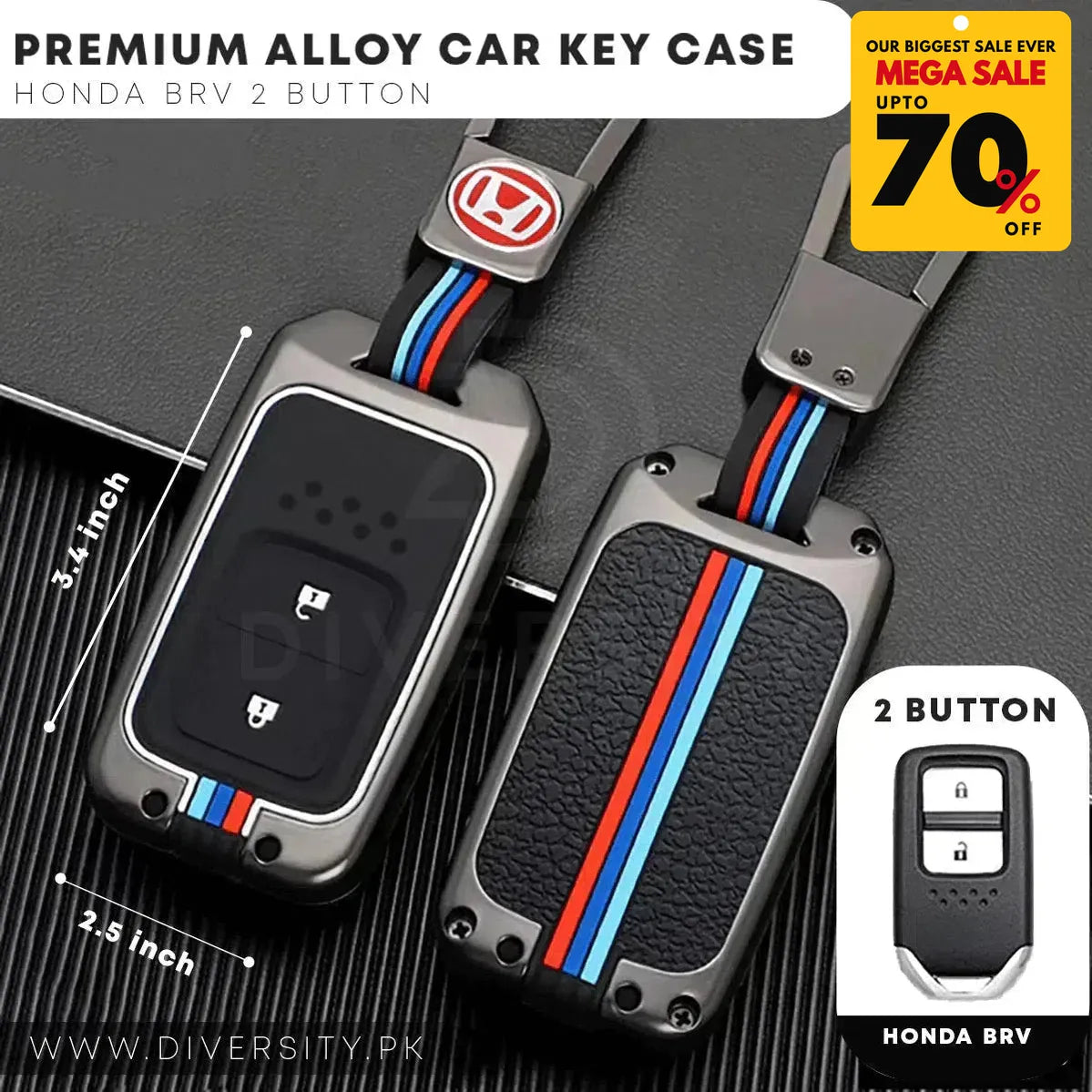 Premium Alloy Car Key Case - DIVERSITY