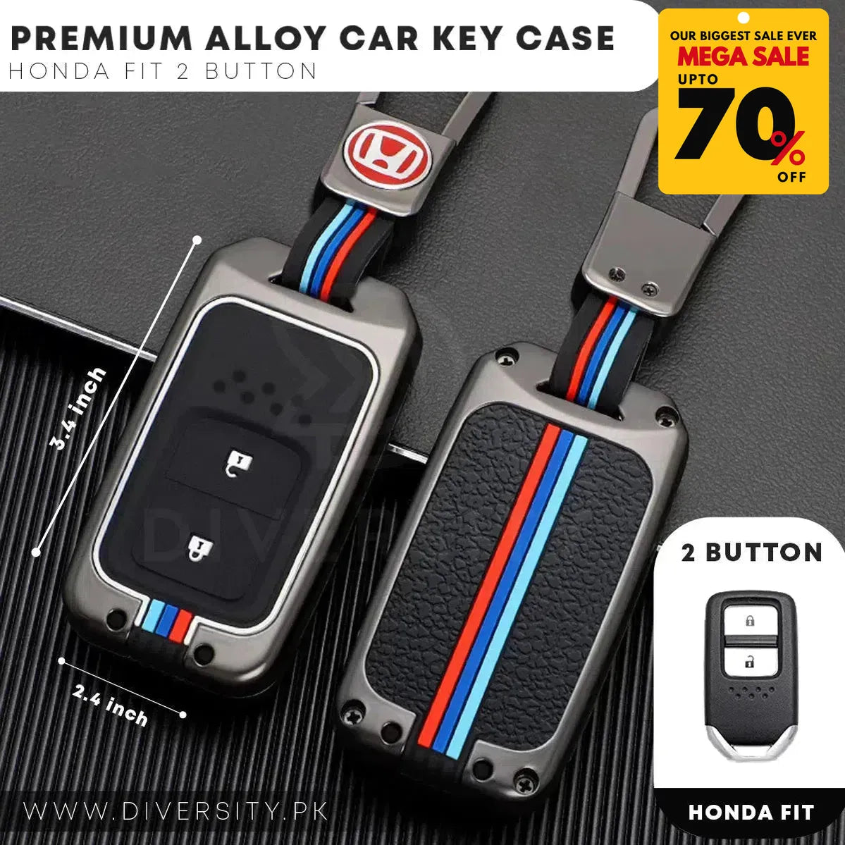 Premium Alloy Car Key Case - DIVERSITY