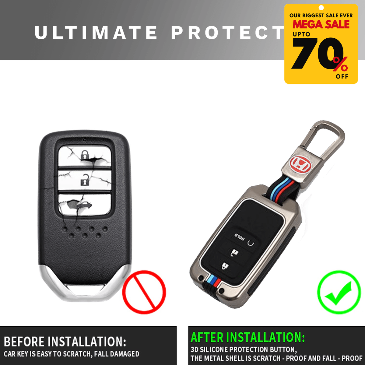 Premium Alloy Car Key Case - DIVERSITY