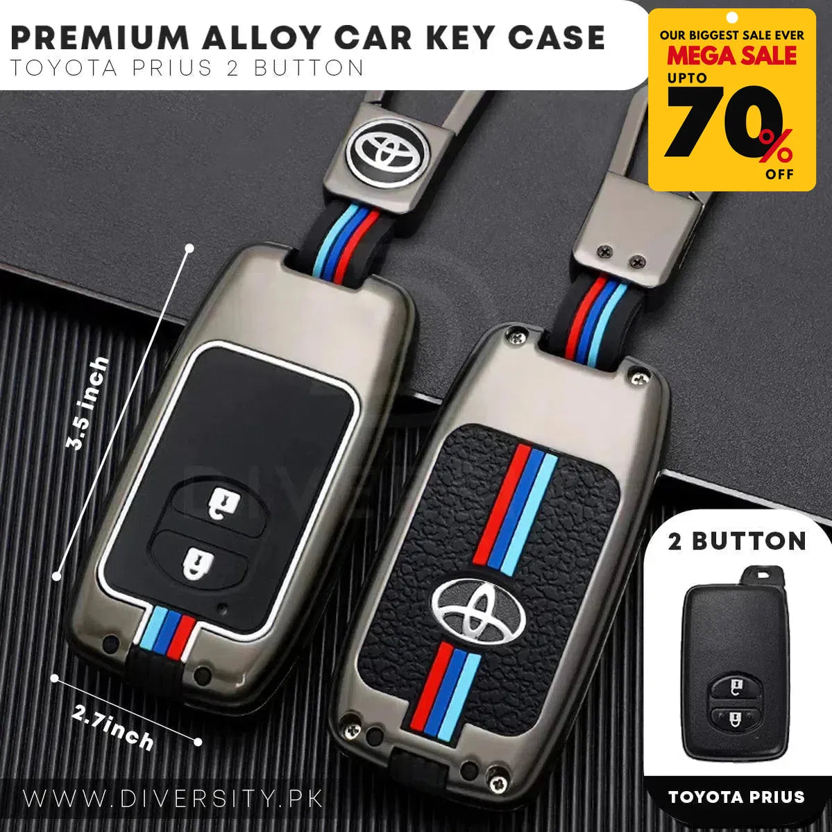 Premium Alloy Car Key Case - DIVERSITY